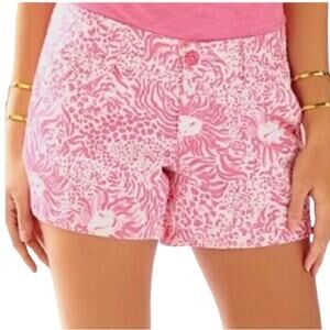 Lilly Pulitzer Callahan Shorts Pink Get Spotted Size 0